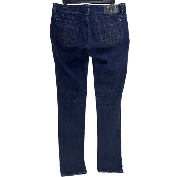 MEK DNM Womens Jeans Sz 29 X 32 Shanghai Easy Cigarette Logo Well Traveled 32x33 - Picture 5 of 7